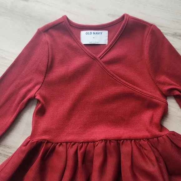 Old Navy Toddler Girl's Mock Wrap Dress - Picture 2 of 7